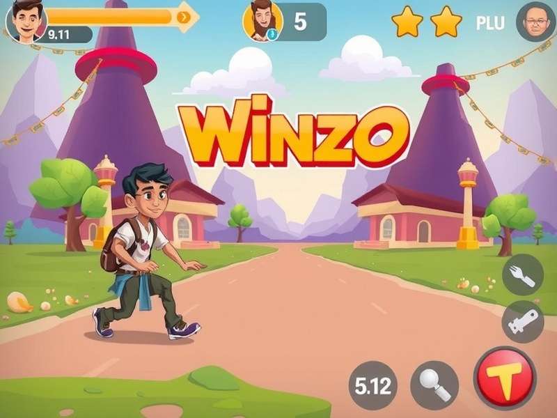 WinZO App इंटरफेस दिखाता हुआ फोन स्क्रीन