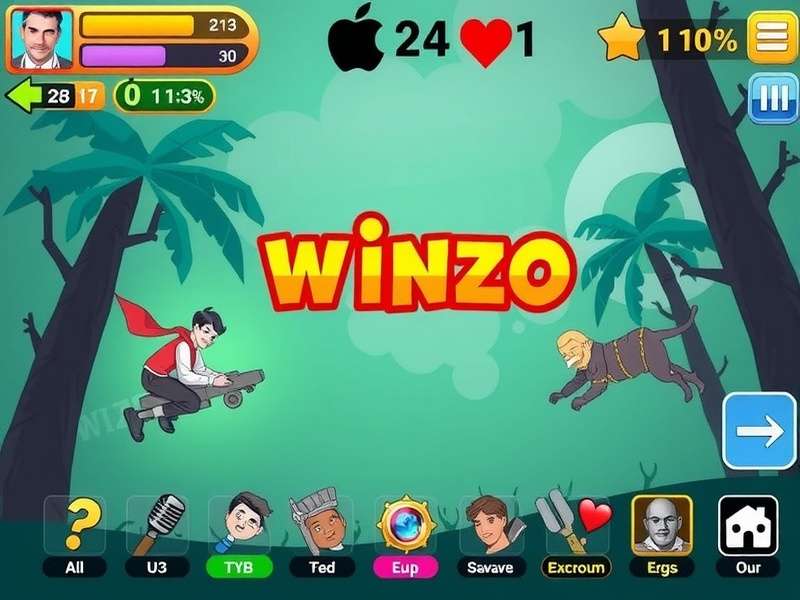 WinZO गेमिंग इंटरफ़ेस दिखाता हुआ स्क्रीनशॉट