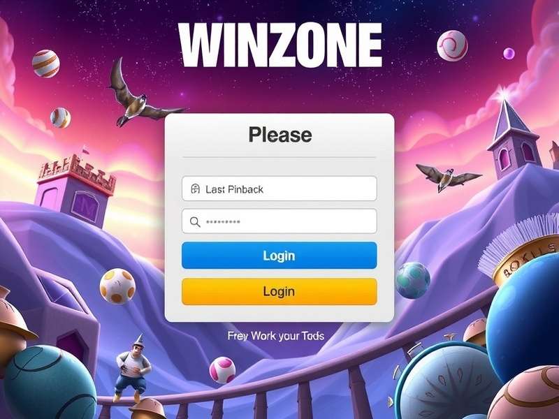 Secure login process on a smartphone showing the WinZO app interface