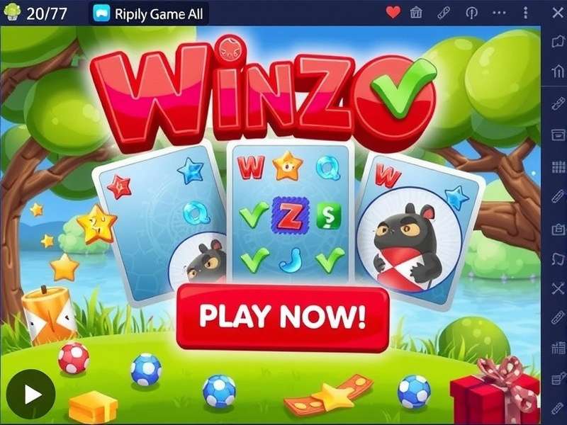 Winzo App Interface on Mobile Phone