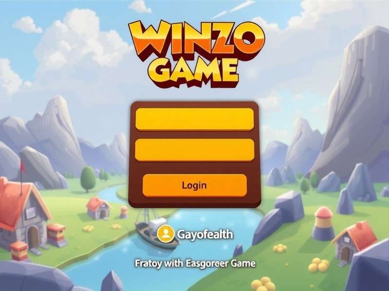 WinZO Game Login Screen on Mobile Device
