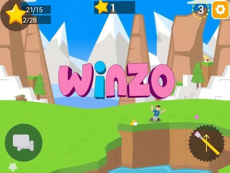 Smartphone displaying the WinZO app interface with game icons