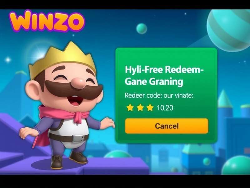WinZO app redeem code interface on mobile