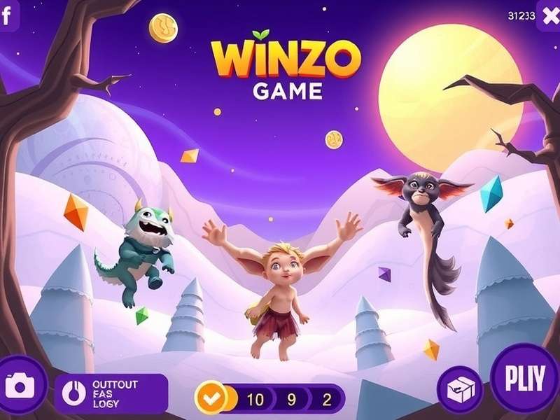 WinZO Game Dashboard showing multiple games and real cash prizes interface