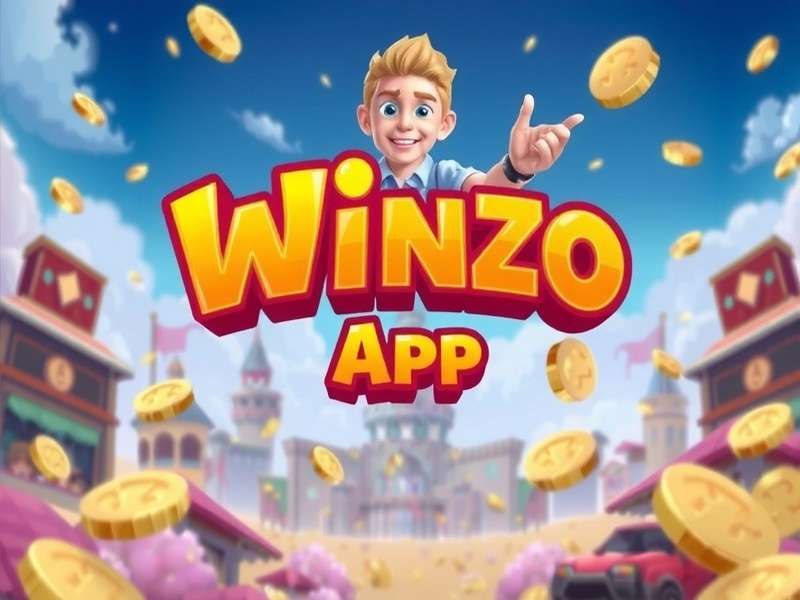 WinZO App dashboard showing game collection and real money rewards